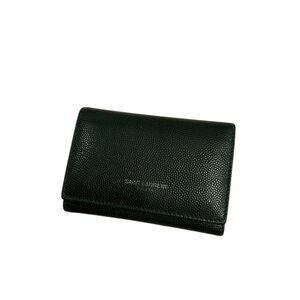 Saint Laurent Black Leather Key Case